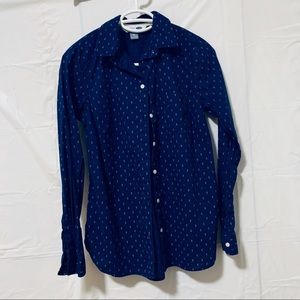 Old Navy Button Down Nautical Shirt Size XS